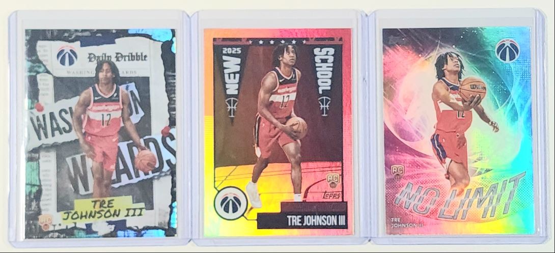 [3] TRE JOHNSON III 2025-26 TOPPS NO LIMIT ROOKIE RAINBOW FOIL RC Q4856