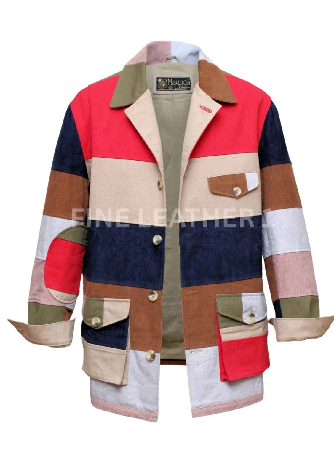 Men's Hunter S. Thompson Inspired Multi Color Cotton Blazer Jacket  - ALL SIZES image 1