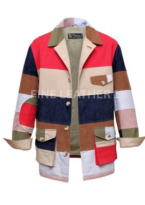 Men's Hunter S. Thompson Inspired Multi Color Cotton Blazer Jacket  - ALL SIZES