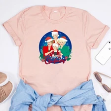 The Golden Girls Stay Golden Christmas Gift T Shirt Full Size S-5XL