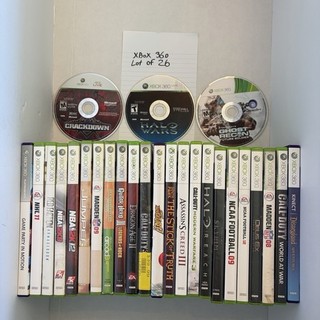 Microsoft Xbox 360 Game Lot 26 Games Bundle (Majority CIB)