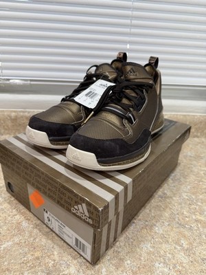 Adidas D Lillard 1 BHM Size 9.5 D DAME Gold Bronze Basketball Shoes Sneakers