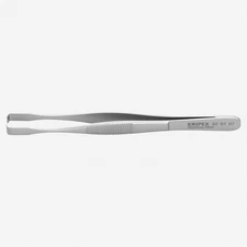 Knipex Stainless Steel Positioning Tweezers, Angled, 5.75"