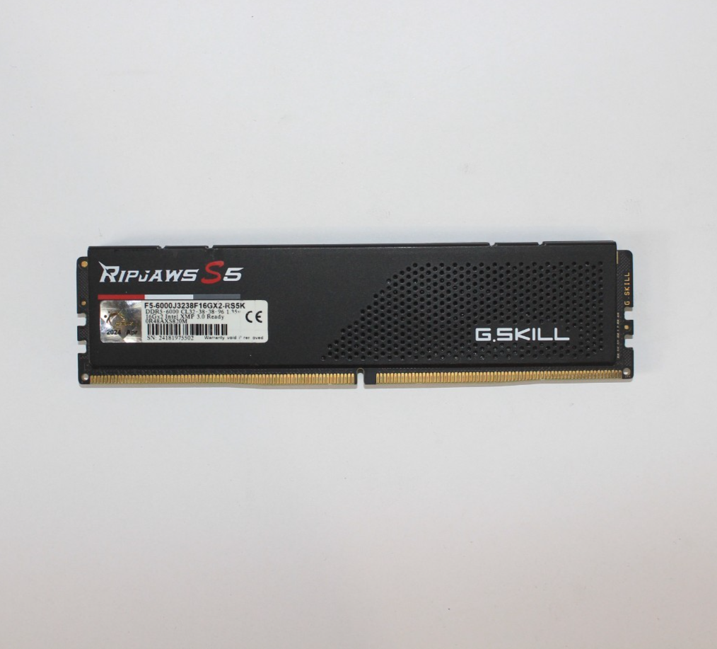 G.SKILL Ripjaws S5 16GB (1x16GB) RAM DDR5 INTEL XMP F5
