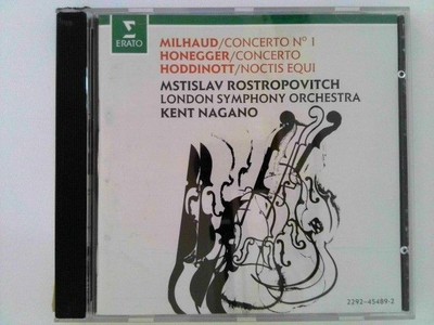 Milhaud:Cto. 1/Honegger/Hoddinott Kent, Nagano: