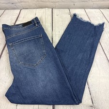 Nicole Miller Jeans 12 Womens Nomad Super High Rise Straight Measures 26