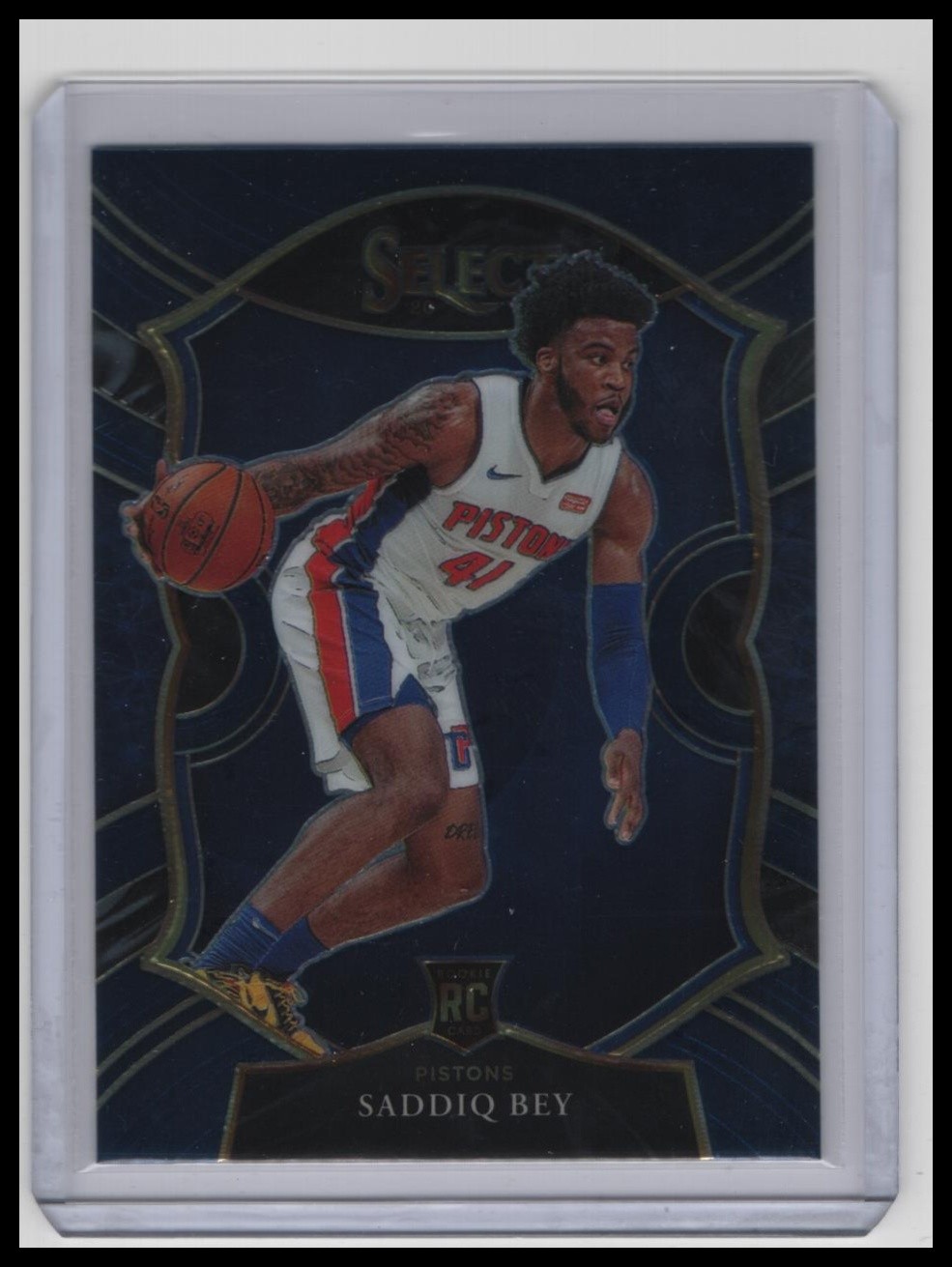 2020-21 Panini Select #79 Saddiq Bey Blue Prizms