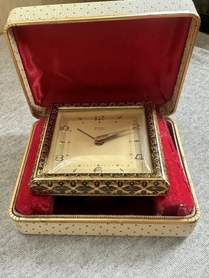 Vintage Regent Of London 40er Jahre Reisewecker im Original Etui