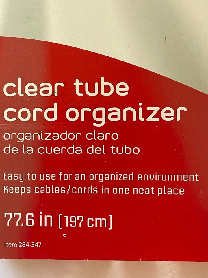 CORD ORGANIZER MANAGEMENT WRAP, ATIVA FLEXIBLE CLEAR - Image 3 of 4