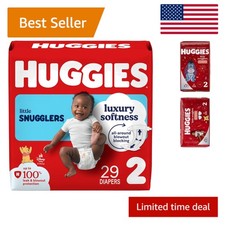 Huggies Little Snugglers Size 2 Diapers - 29 Count, Ultra Soft  Hypoallergenic