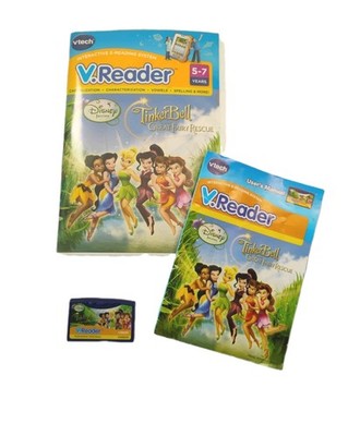 Vtech V Reader TinkerBell Great Fairy Rescue New Sealed  5-7 years Disney Manual