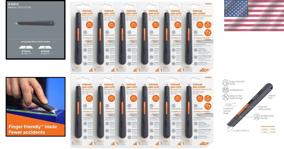 Ergonomisches manuelles Stiftschneider-Set - 12er-Pack für sicheres und bequemes Schneiden - Bild 2 von 4