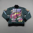 Adidas Jacket Mens XL Black Blue Jeremy Scott JS Rally Track Car Racing Coat