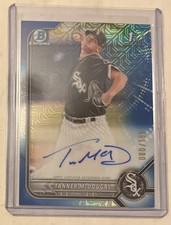 Topps 2022 Bowman Chrome Blue Mega Refractor Auto #080/150 Tanner McDougal! 