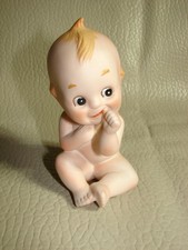 Vintage Lefton 4 1/2  Porcelain Kewpie Doll With Wings KW228  - 10
