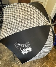 Vtg Scottie Dog Umbrella Large Golf Umbrella Fox Sheffield England 47  Across