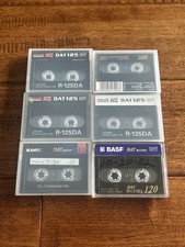 Maxell Emtec DAT 124 125 Lot Of 6 Used Dat Tapes With Cases Excellent Condition
