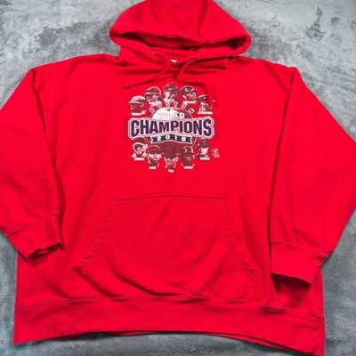 Vintage 2018 World Champions Boston Red Sox MLB Baseball Hoodie Mens 2XL Red