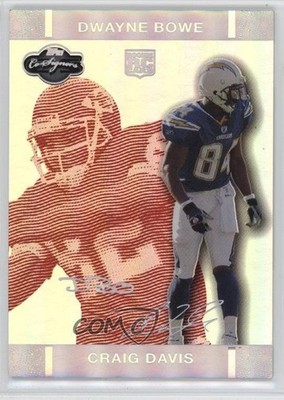 2007 Co-Signers Red Changing Faces Hyper Silver /150 Craig Davis Rookie RC 14mg