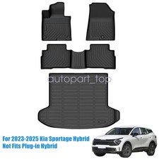 For 2023-2025 Kia Sportage Hybrid Floor Mats Liners Trunk Cargo Liner Full Tpe For 2023-2025 Kia Sportage Hybrid Floor Mats Liners Trunk Cargo Liner Full Tpe