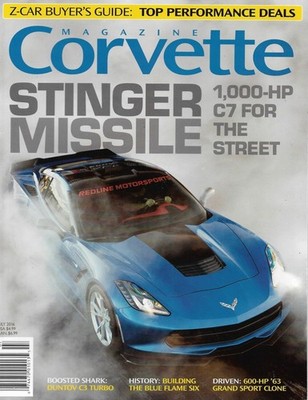 CORVETTE MAGAZINE 2016 JULY - STREET STINGER C7 1000 HP, DUNTOV C3 TURBO