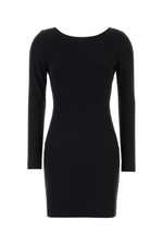 DOLCE&GABBANA Black Stretch Viscose Blend Mini Dress New & Authentic