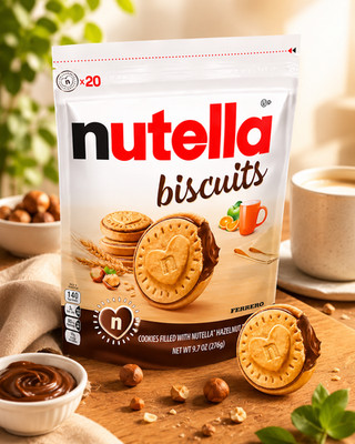 Nutella Biscuits Cookies Hazelnut Spread Filled Sweet Snack Pack 9.7 oz
