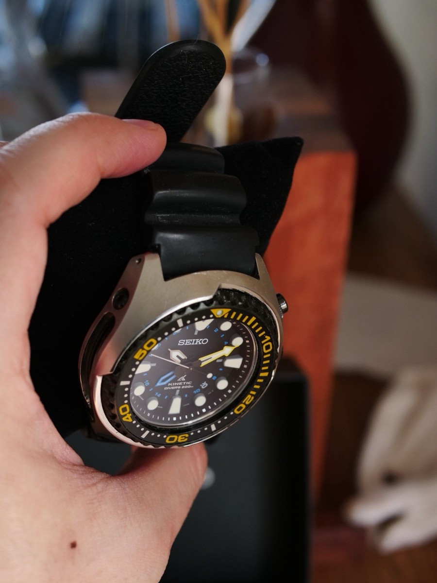 Seiko ProspeX SUN021 P1 Kinetic Quartz SBCZ023 case 48mm black GMT