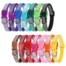 Auidy 6TXD 14pcs Puppy Collars for Litter Adjustable Whelping Puppy Collars