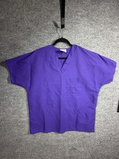 Fundamentals by White Swan Scrub Top Size Large Purple