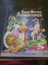 Color By Numbers Vintage Book, Snow White’s Adventures (132)