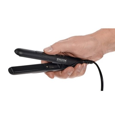Mini Reise Glätteisen EFA 25W Schwarz Keramik Multivolt mit Hitzehandschuh