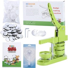 Button Maker Machine 58mm DIY Badge Kit with Supplies Circle Cutter Gift