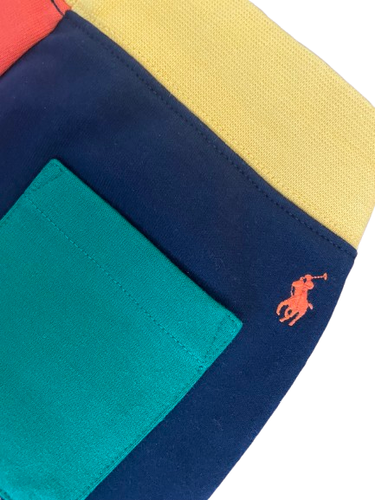 Boys Polo Ralph Lauren Color-Blocked Fleece Pony Drawstring Shorts 4/4T MSRP $65 - Picture 3 of 3