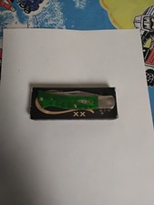 Case XX 11445 Bright Green Bone Gator Jig Case Axe Handle