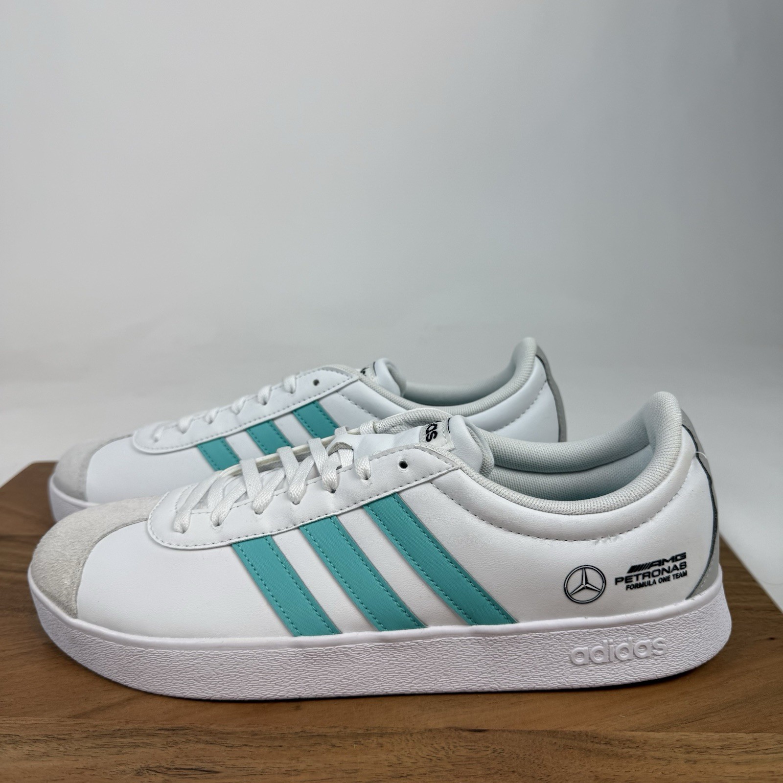 New Mens Mercedes-AMG Petronas Formula One Team x Adidas VL Court Sneakers 10 M thumbnail 2