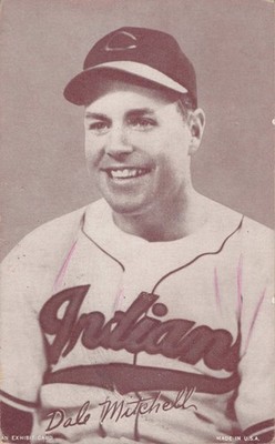 1947 66 Exhibit Card DALE MITCHELL CLEVELAND Guardians / INDIANS baseball card