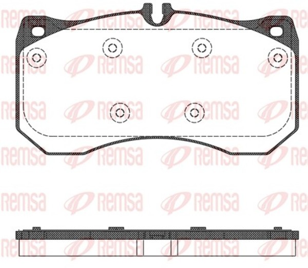 Remsa Bremsbelagsatz Scheibenbremse 1497.00 FüR Audi 4GF A7 4GA Sportback A6 C7-image