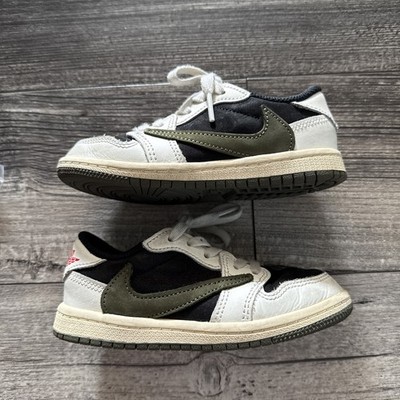 Nike Air Jordan 1 Low OG SP x Travis Scott Medium Olive TD Toddler