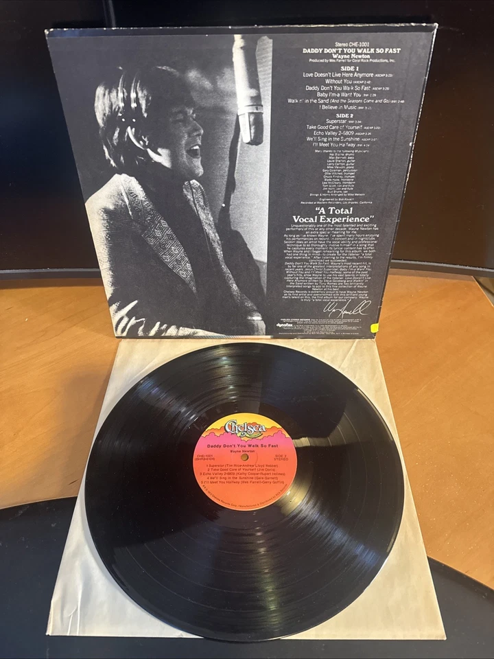Wayne Newton Daddy Don’t You So Fast 1972 Vinyl LP Chelsea CHE-1001 B8 EX - Image 3 of 4