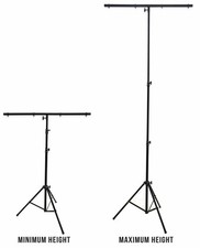 9 Ft DJ Lighting Tripod Portable Stage T-Bar Light Stand w/ Cross Bar