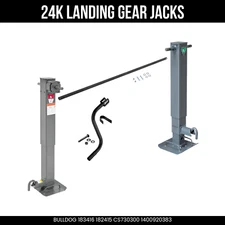 Bulldog 24000lb 2-Speed Landing Gear Traditional Gearbox Companion Jacks
