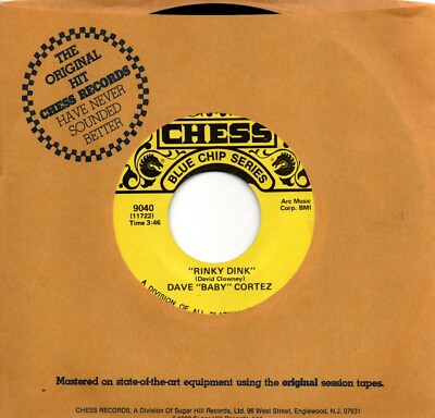 Dave ''Baby'' Cortez:Rinky dink/Billy Stewart-Billy's Blues:Re-issue