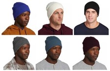 NWT Alpine Design Men's Soft Knit Beanie Winter Hat One Size Colors Black 4HL366