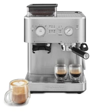 KitchenAid Semi Automatic Espresso Machine with Burr Grinder, KES6551