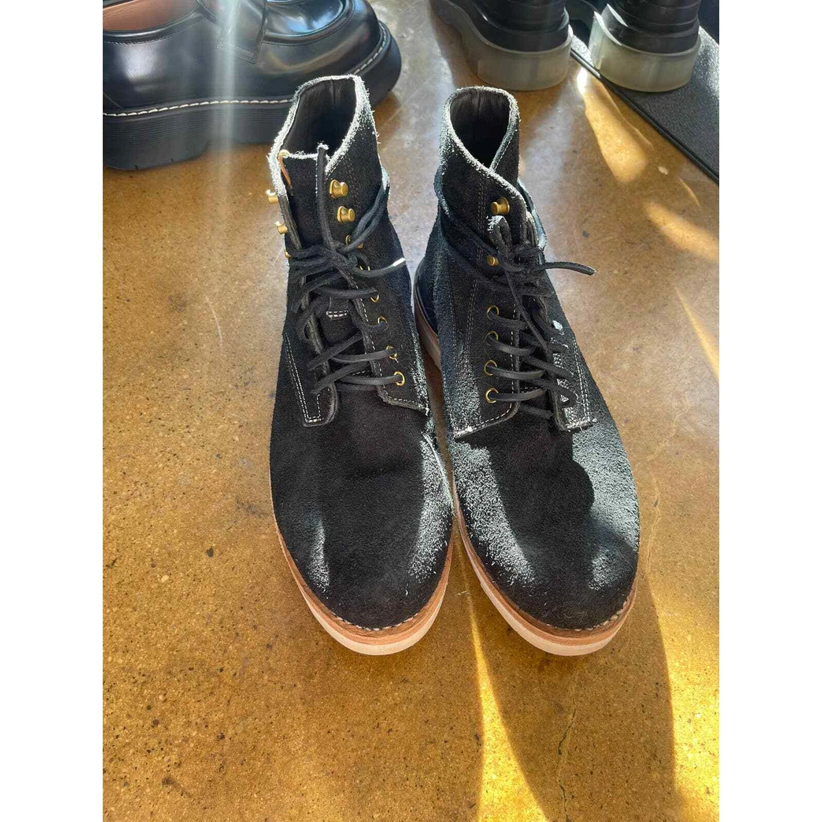 Authentic Visvim Virgil Folk Suede Black size 11 | eBay