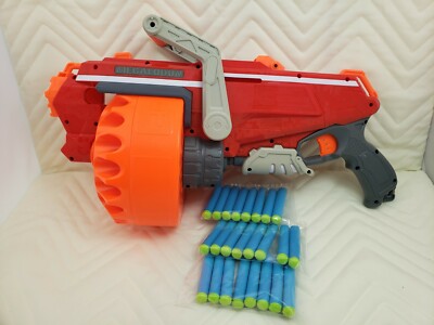 NERF Mega Megalodon N-Strike Foam Dart Rotating Drum Toy Gun / 24