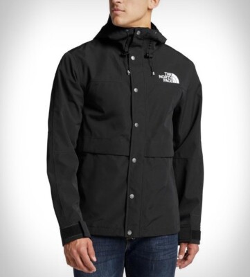 black north face mountain jacket