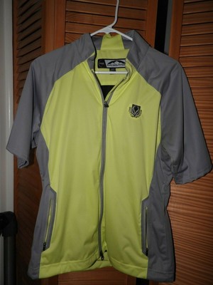 Short Sleeve Golf Jacket Yellow/Gray 