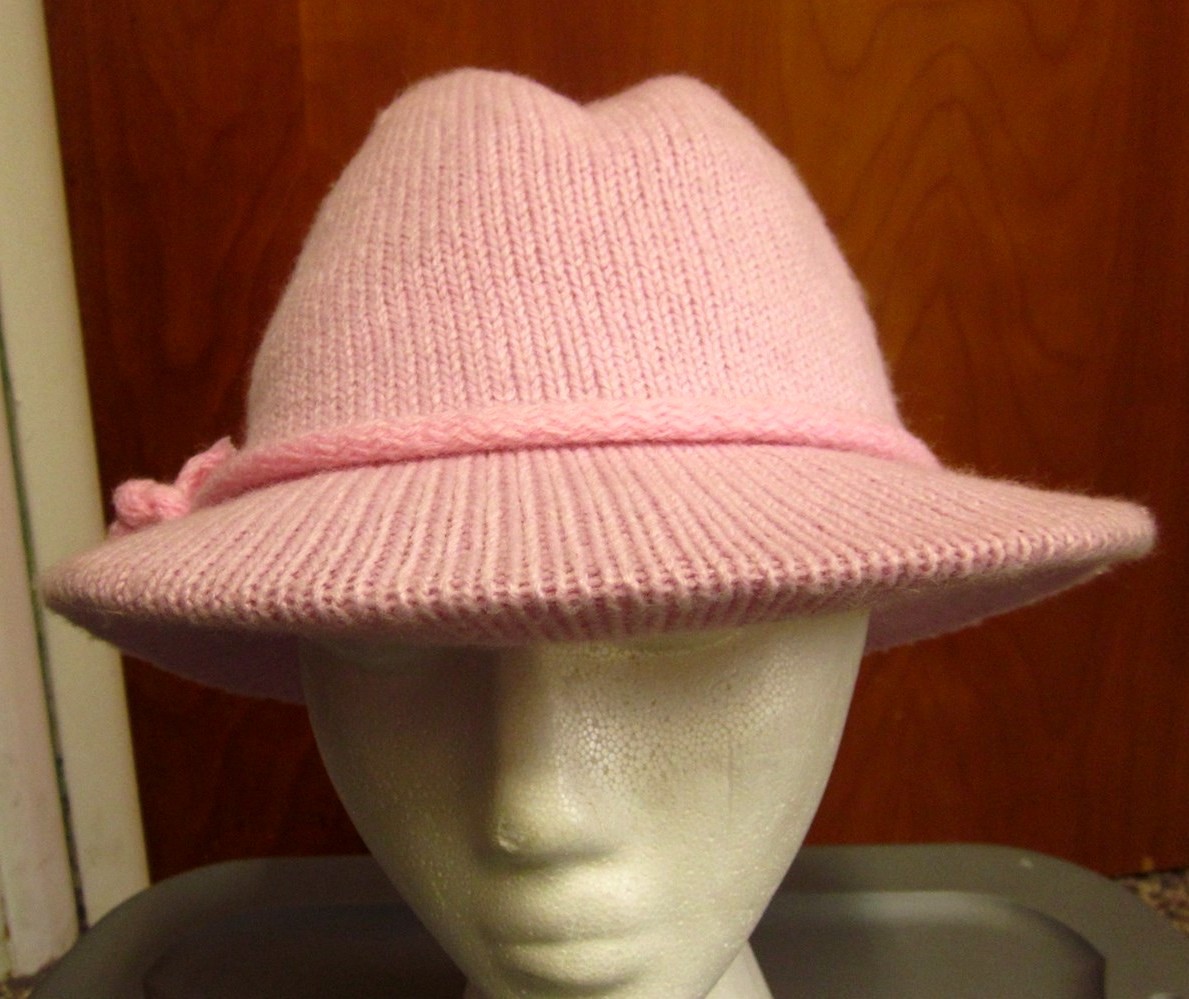 VTG UNION FLAPPER classic 1950s cloche hat Creslan knit  display picture 1